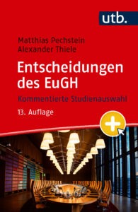 Cover-Abbildung "Entscheidungen des EuGH"